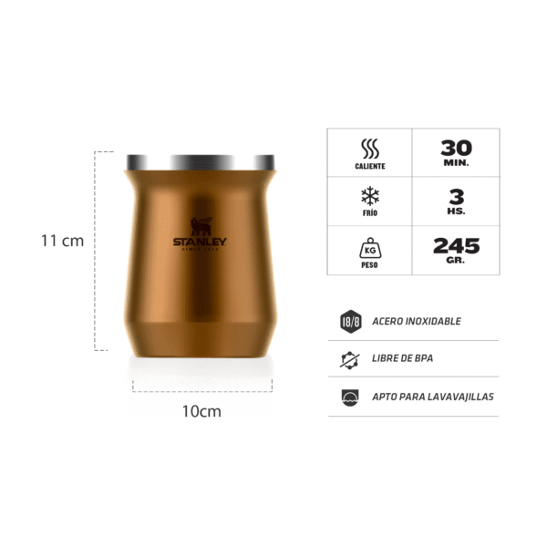 Mate Stanley Acero - 236 ml - Imagen 5