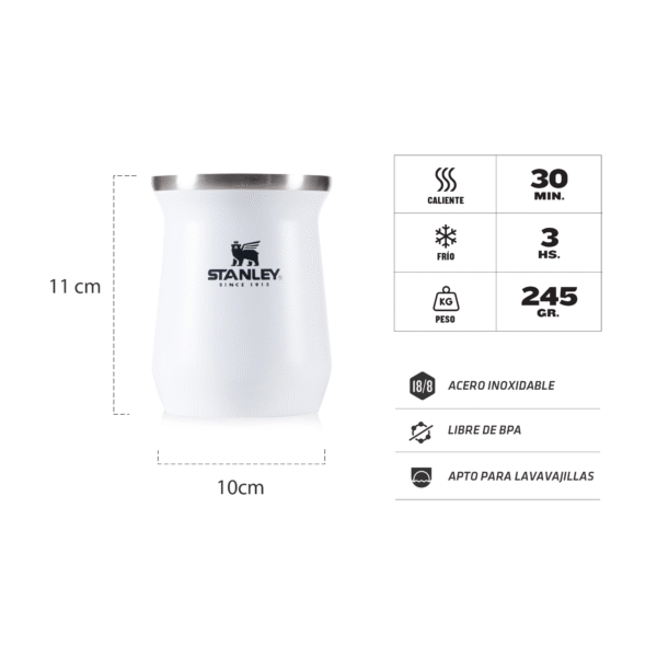Mate Stanley Acero - 236 ml - Imagen 4