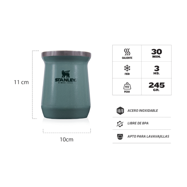 Mate Stanley Acero - 236 ml - Imagen 2