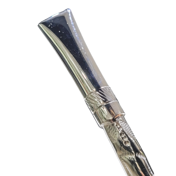 Bombilla niquel semirecta cincelada - Imagen 4