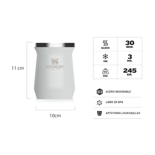 Mate Stanley Acero - 236 ml - Imagen 7