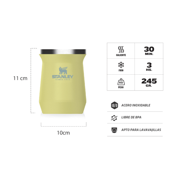 Mate Stanley Acero - 236 ml - Imagen 8