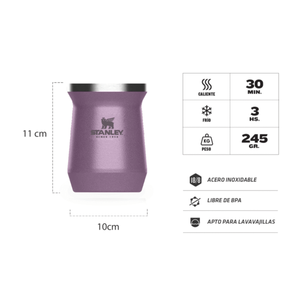 Mate Stanley Acero - 236 ml - Imagen 6