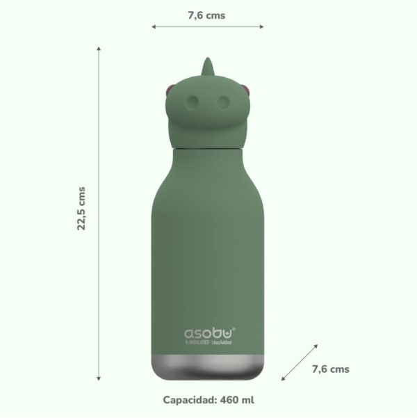 Botella Asobu Bestie 460ml - Dinosaur - Imagen 3