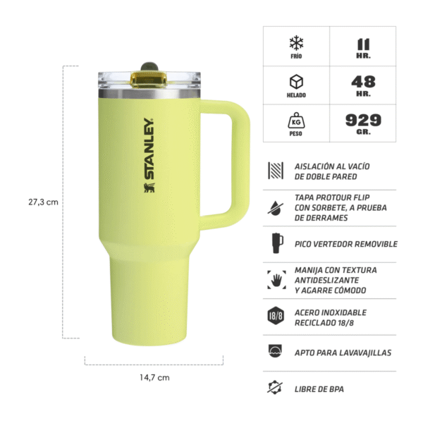 Vaso Stanley Quencher ProTour Flip Straw | 1.18L - Imagen 2