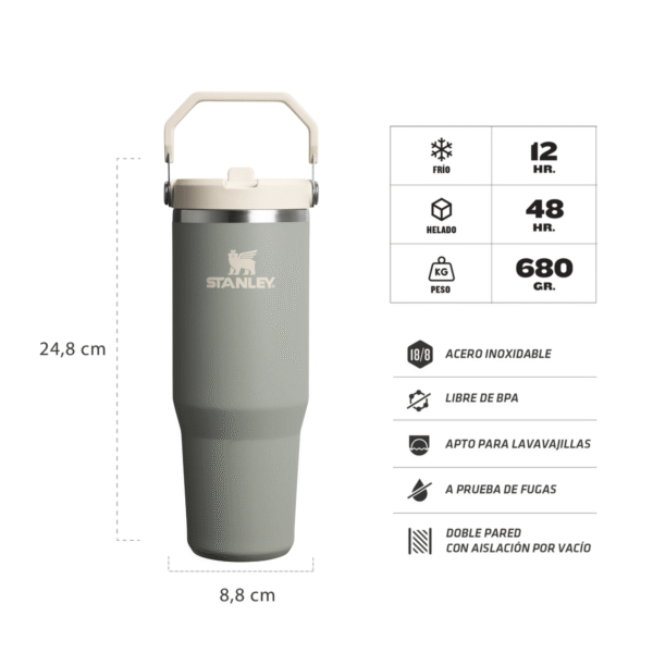 Botella Termica Stanley Flip Straw Tumbler | 887ml - Imagen 6