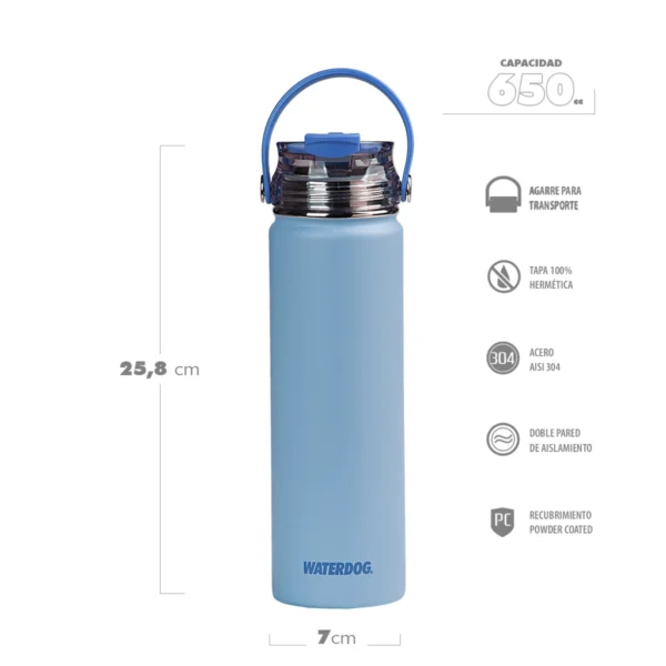 Botella Waterdog Akwa - 650ml - Imagen 6