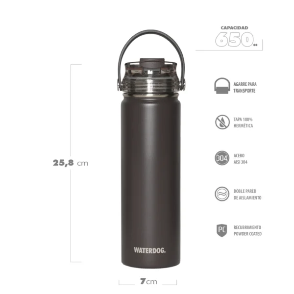 Botella Waterdog Akwa - 650ml - Imagen 5
